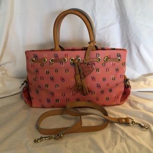 Dooney & Bourke coated signature canvas satchel